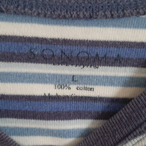 Striped blue short sleeve t-shirt - Picture 4 of 4